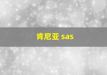 肯尼亚 sas